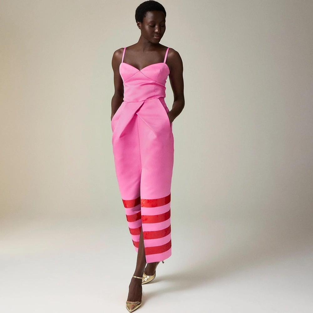 NWT Christopher John Rogers X J.Crew sculpted pink skirt size 4